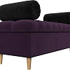 Банкетка Лига диванов Глория 113666 (велюр фиолетовый/черный/черный)