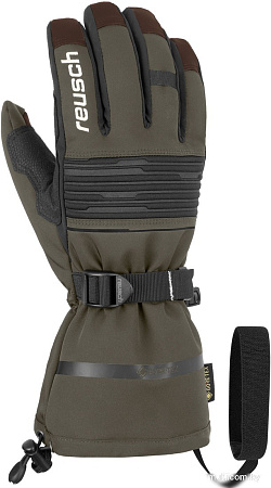 Горнолыжные перчатки Reusch Isidro Gtx Burnt 4901319-5499 (р-р 9, Olive/Dark Brown)