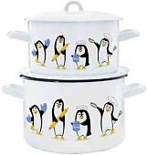 Набор кастрюль Эстет Пингвины ЭТ-72339