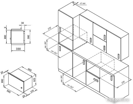 Микроволновая печь Monsher MMH 201 BX