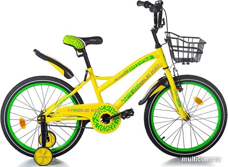 Детский велосипед Mobile Kid Slender 20 (желтый/зеленый)