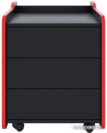Тумба VMM Game Case 50 Black Red CS-2BKRD (черный/красный)