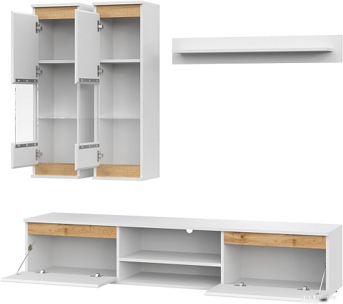 Горка НК-Мебель Bruno М18 71957707 (белый/дуб вотан)