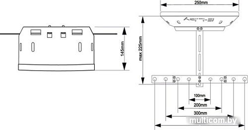 Кронштейн Electric Light КБ-01-75 (черный)