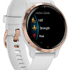 Умные часы Garmin Venu 2S (розовое золото/белый)