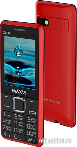 Мобильный телефон Maxvi X650 (красный)