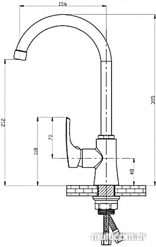 Смеситель РМС SL126-017F