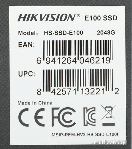 SSD Hikvision E100 2048GB HS-SSD-E100/2048G