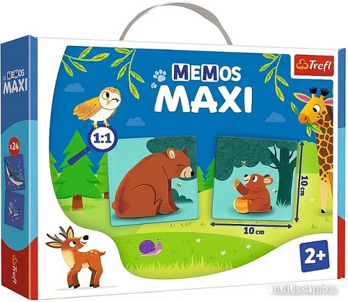 Развивающая игра Trefl Мой первый мем. Животные и дети 02268 (24 эл)