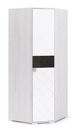 Шкаф-пенал Стендмебель Сальма ШУ-021 (белый глянец/ясень анкор)