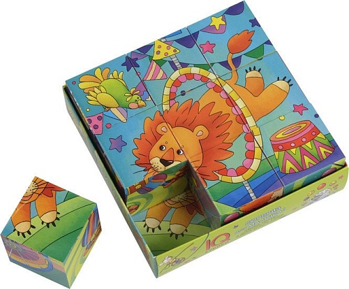 Кубики Айрис-Пресс Умные кубики в поддончике. Цирк 9785811271023