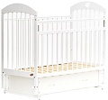 Классическая детская кроватка Bambini М 01.10.19 (белый)