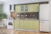 Готовая кухня МебельЭра Хозяюшка 2.0 (фисташка)