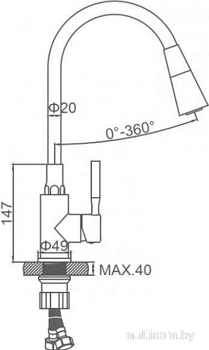 Смеситель Wisent WG74199-1