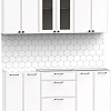 Готовая кухня Интермебель Лион-14 1.8м без столешницы (белый софт)