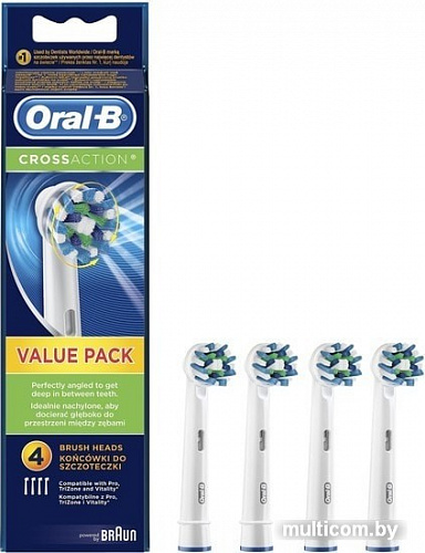 Сменная насадка Braun Oral-B Cross Action EB 50-4 (4 шт)