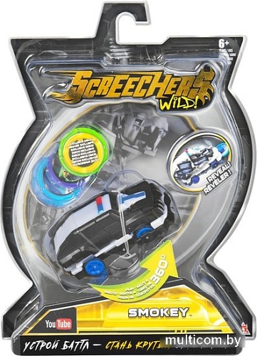 Трансформер Screechers Wild Машинка-трансформер Смоки л.2