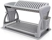 Сушилка для посуды Эльфпласт EP065 (серый)