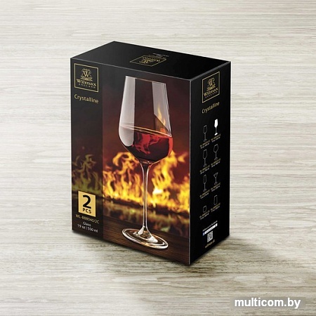 Набор бокалов для вина Wilmax WL-888040/2C