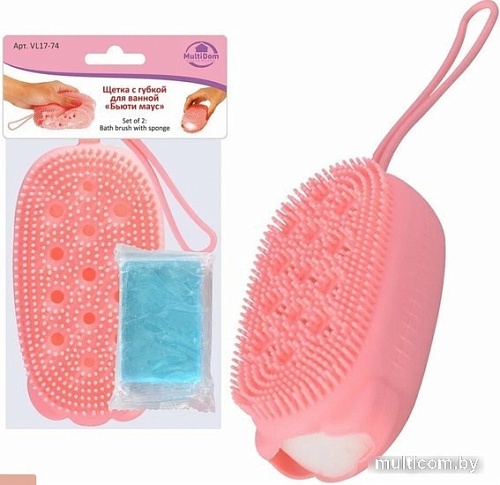 Мочалка Мультидом Бьюти маус VL17-74