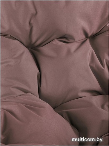 Подвесное кресло M-Group Для двоих Люкс 11510205 (коричневый ротанг/коричневая подушка)