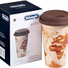 Термокружка DeLonghi DLSC056 0.3л (бежевый/коричневый)