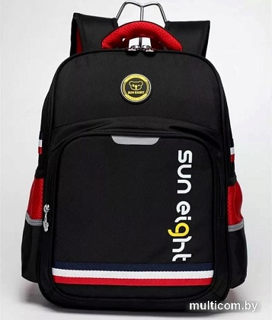 Школьный рюкзак Sun Eight SE-2889 (черный/красный)