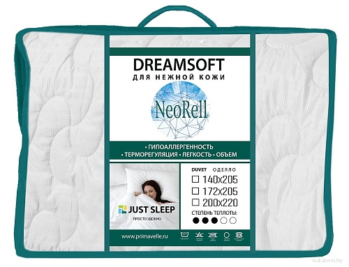 Just Sleep DreamSoft 172х205 120729901-Ds (белый)