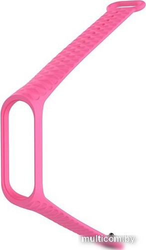 Ремешок Xiaomi ребристый для Mi Band 3 (розовый)