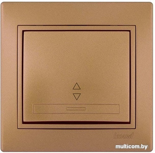 Выключатель проходной Lezard Mira 701-1313-105 (матовое золото)