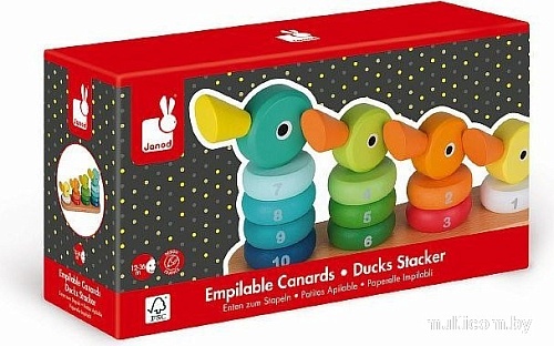 Сортер Janod Набор пирамидок Утята J08212