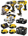 DeWalt DCK551P3T (шуруповерт, винтоверт, лобзик, циркулярная пила, 3 АКБ, кейс)