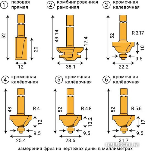 Набор фрез Vira 553385