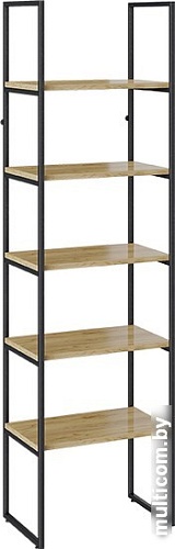 Стеллаж Трия Лофт тип 1 600 (черный/дуб крафт золотой)