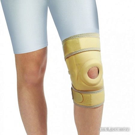 Ортез коленный Польза С шарнирами разомкнутый 0807 (р.3, бежевый)