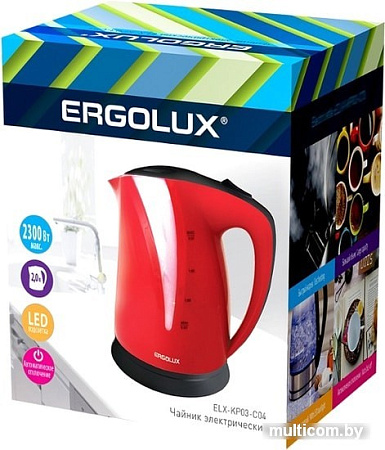 Электрочайник Ergolux ELX-KP03-C04