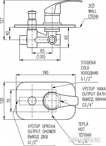 Смеситель Slezak RAV Kongo K086