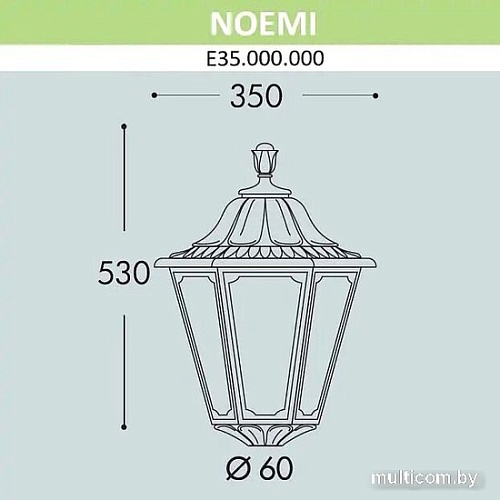 Садовый светильник Fumagalli Noemi E35.000.000.WXH27