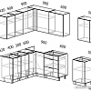 Готовая кухня Интермебель Микс Топ-28 2x1.72м левый (дуб каньон-вудлайн кремовый-венато)