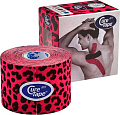 Тейп CureTape Art Leopard 5 см x 5 м 163210 (красный/черный)