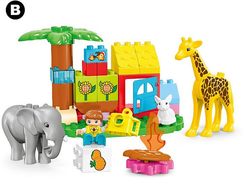 Конструктор Kids Home Toys Чудесный зоопарк 7120608