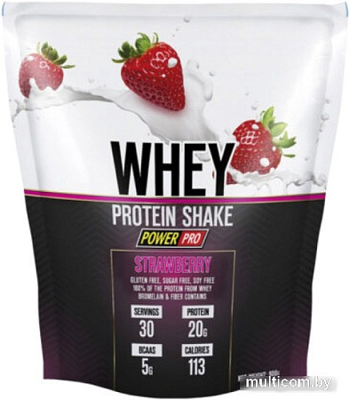 Протеин сывороточный (изолят) Power Pro Whey Shake PP982124 (900г, клубника)