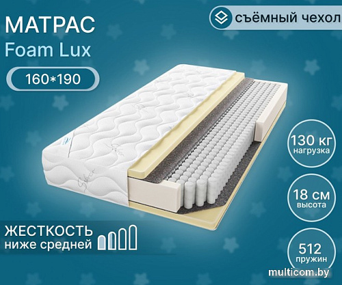 Матрас Seven Dreams Foam Lux 415427 (160x190)