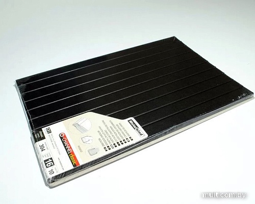 Металлический канал для переплета OPUS Classic 304x16 мм OCH1630410CZA (10 шт, черный)