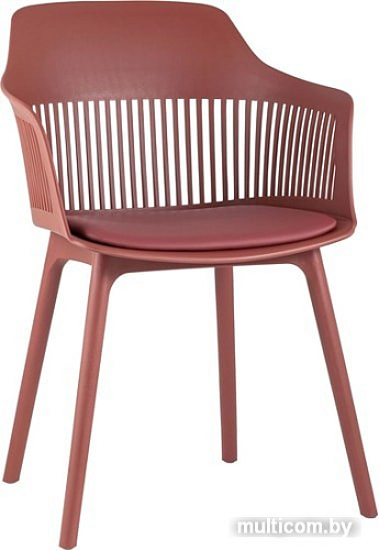 Стул с подлокотниками Stool Group Crocus c подушкой (бордовый)