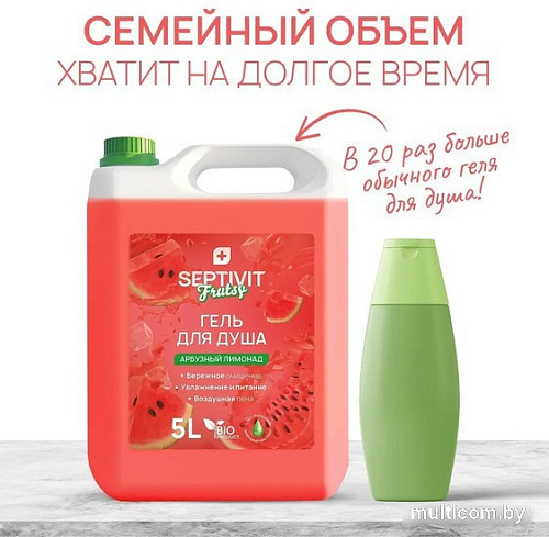 Septivit Гель для душа Frutsy Арбузный лимонад 5 л