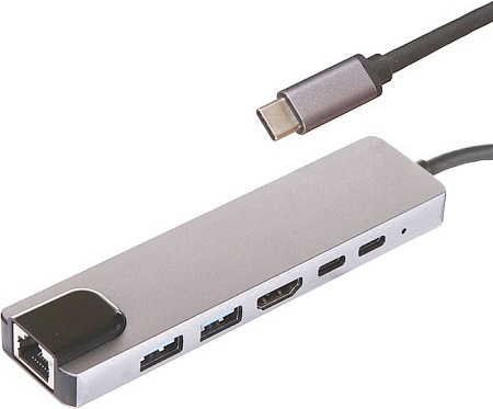 Док-станция Perfeo USB Type-C 6in1 PF-Type-C-13