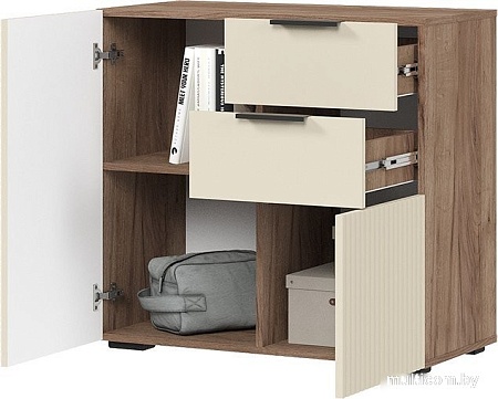 Тумба Стендмебель Соната КМ 02 800 (моно керамика/дуб крафт табачный)