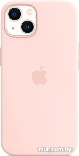 Чехол для телефона Apple MagSafe Silicone Case для iPhone 13 (розовый мел)