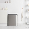 Brabantia Bo Touch Bin 60 л (стальной матовый с защитой)